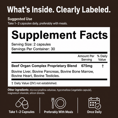 Beef Organ Complex for Men
